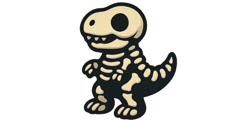 Dinosaur Skeleton Plush